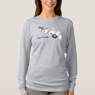 Bowling sporten   Lange mouwen voor dames T-shirt