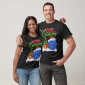 Bowling Sports Xmas Decoration Santa Bowling Chr T-shirt (Unisex)