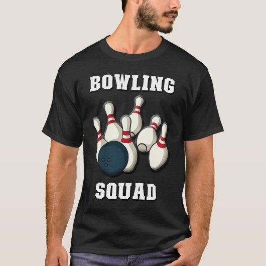 Bowling Squad Men & Women Players Ten Pin Bowlin T-shirt (Voorkant)