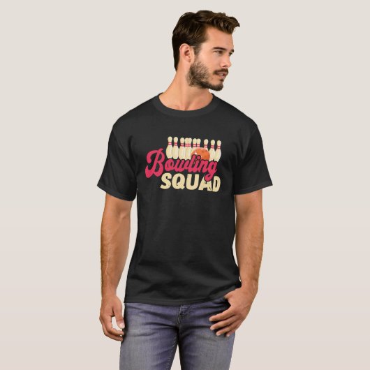 Bowling Squad Strike Bowler Bowling Team Bowling B T-shirt (Voorkant volledig)