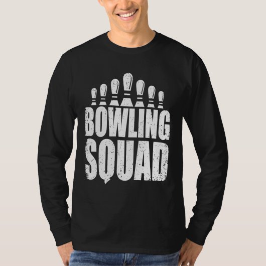 Bowling Squad voor Bowlers T-shirt (Voorkant)