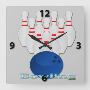 Bowling Square Wall klok
