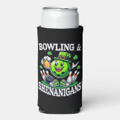 Bowling St. Patrick's Day-bron Seltzer Blikjeskoeler (Seltzer Voorkant)