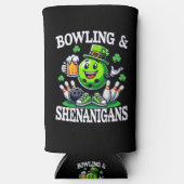 Bowling St. Patrick's Day-bron Seltzer Blikjeskoeler (Voorkant)