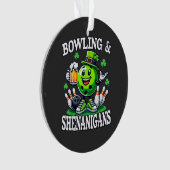 Bowling St. Patrick's Day-gekte Ornament (voorkant)