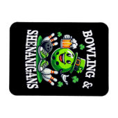 Bowling St. Patrick's Day-kolderij Magneet (Horizontaal)