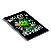 Bowling St. Patrick's Day-kolderij Notitieboek (Rechterzijde)