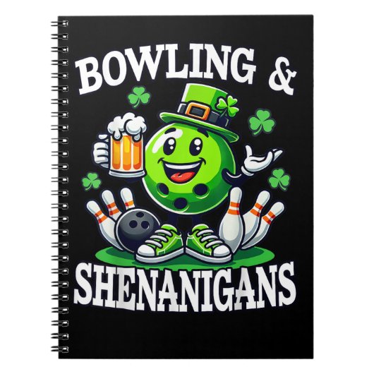 Bowling St. Patrick's Day-kolderij Notitieboek (Voorkant)
