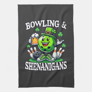 Bowling St. Patrick's Day-kolderij Theedoek