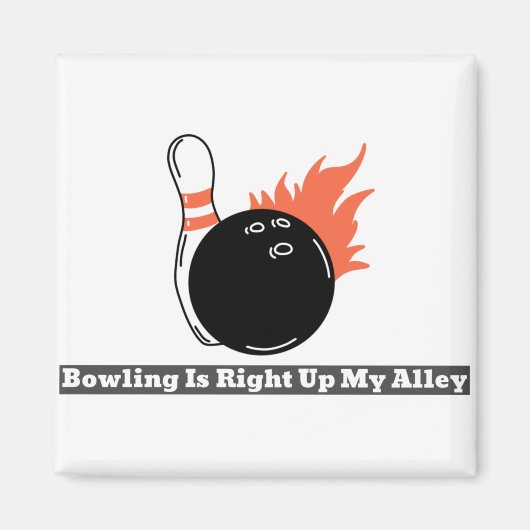 Bowling staat op mijn Alley Magneet (Voorkant)