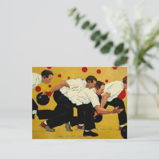 Bowling Stampede Briefkaart (Staand voorkant)