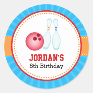 Bowling Stickers - Jongen Meisje Verjaardagsfeestj