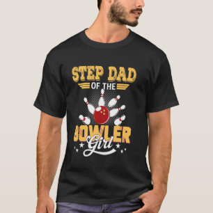 Bowling Stiefvader Van De Bowler Meisje Vintage Ke T-shirt