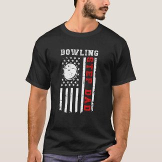 Bowling stiefvader van een Bowler stiefvader Ameri T-shirt