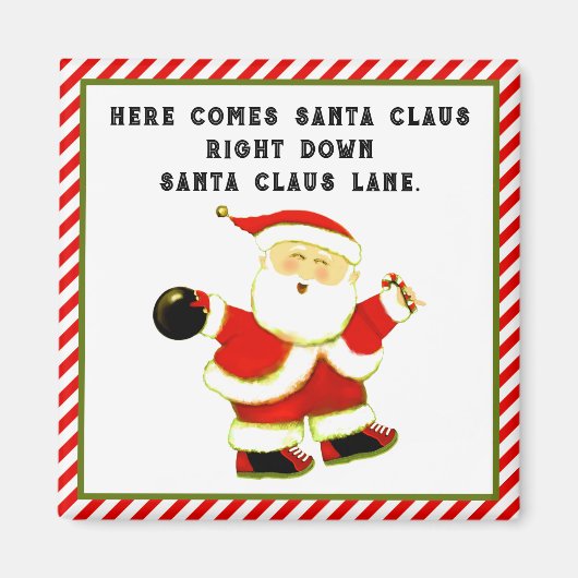 Bowling Stocking Stuffer Magneet (Voorkant)