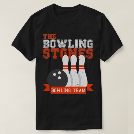Bowling Stones Bowling Team Bowling T T-shirt (Design voorkant)