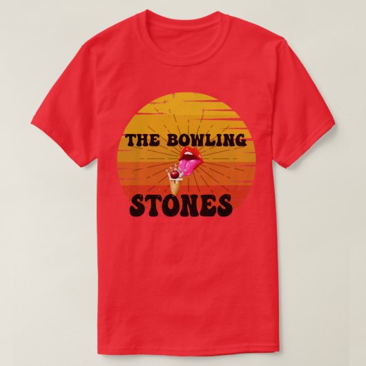 Bowling Stones Parody Funny Bowling T-shirt (Design voorkant)
