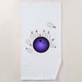 Bowling strandhanddoek strandlaken (Voorkant)