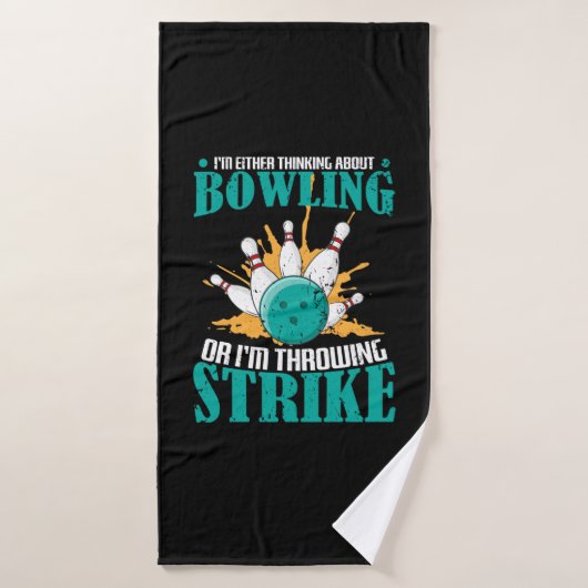 Bowling Strike Badhanddoek (Badhanddoek)