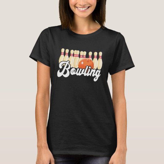 Bowling Strike Bowling Pins Bowling Ball Bowler Bo T-shirt (Voorkant)