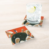 Bowling Strike Glazen Onderzetter (Schuin)