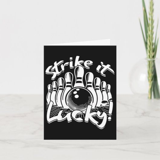 Bowling Strike It Lucky Kaart (Voorkant)