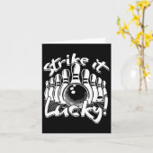 Bowling Strike It Lucky Kaart (Gele Bloem)