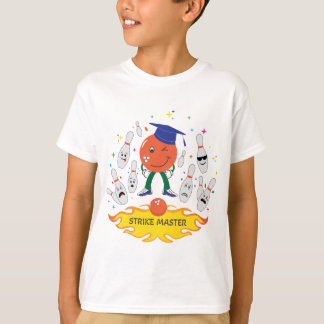 Bowling Strike Kid T-Shirt - Wit