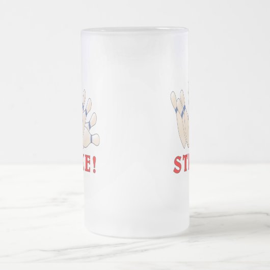 Bowling: Strike. Matglas Bierpul (Center)