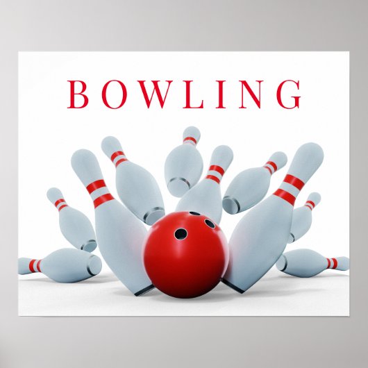 Bowling Strike Poster (Voorkant)