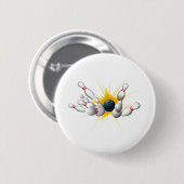 Bowling Strike Ronde Button 5,7 Cm (Voorkant /achterkant)