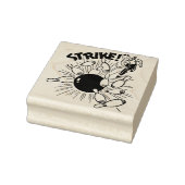 Bowling Strike Rubber Stamp Rubberstempel (Stempel)
