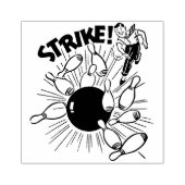 Bowling Strike Rubber Stamp Rubberstempel (Afrduk)