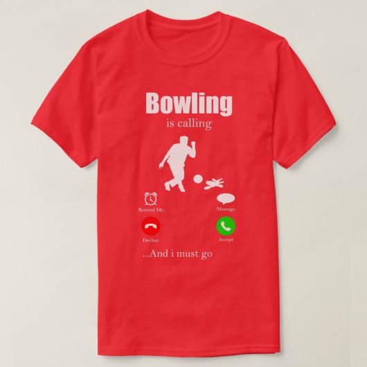 Bowling Strike Skittles Pin Bowling Hall Spare T-shirt (Design voorkant)