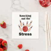 Bowling Strike Slaat Stress Koe Servet (Insitu)