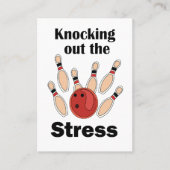 Bowling Strike Slaat Stress Koeweit Bowler Coach Visitekaartje (Voorkant)