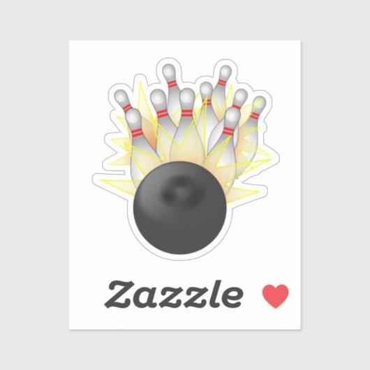 Bowling Strike Sticker (Vel)