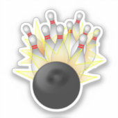 Bowling Strike Sticker (Voorkant)