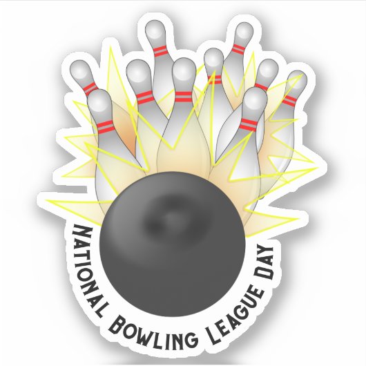 Bowling Strike Sticker (Voorkant)