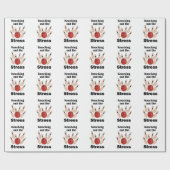 Bowling Strike Stress Wegslaan Bowling Feest Cadeaupapier (Vlak)