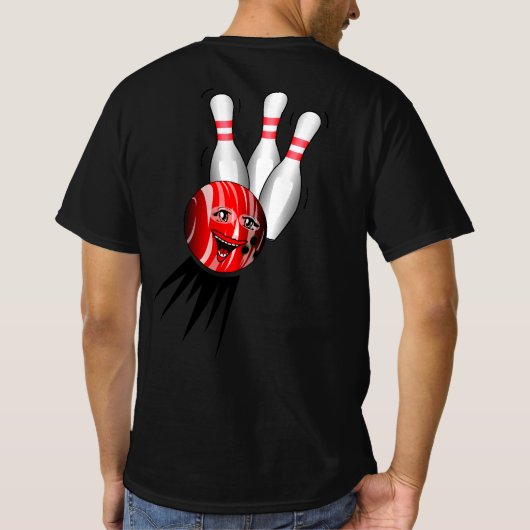 Bowling Strike. T-shirt (Achterkant)