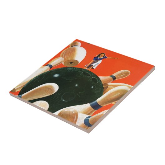 Bowling Strike Tegeltje (Zijkant)