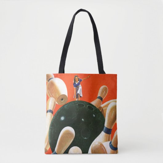 Bowling Strike Tote Bag (Voorkant)