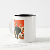 Bowling Strike Tweekleurige Koffiemok (Voorkant links)