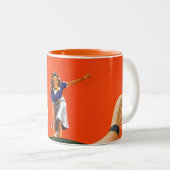 Bowling Strike Tweekleurige Koffiemok (Voorkant rechts)