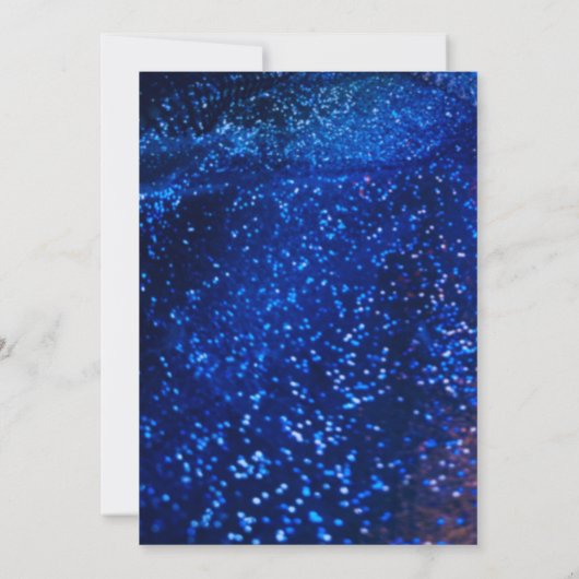 Bowling Strike Up Fun Neon Glow Blue Boys Verjaard Kaart (Achterkant)