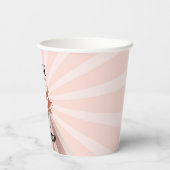 Bowling Strike Up Sommige Fun Birthday Roos Gold M Papieren Bekers (Achterkant)