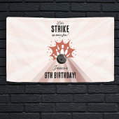 Bowling Strike Up Sommige Fun Birthday Roos Gold M Spandoek