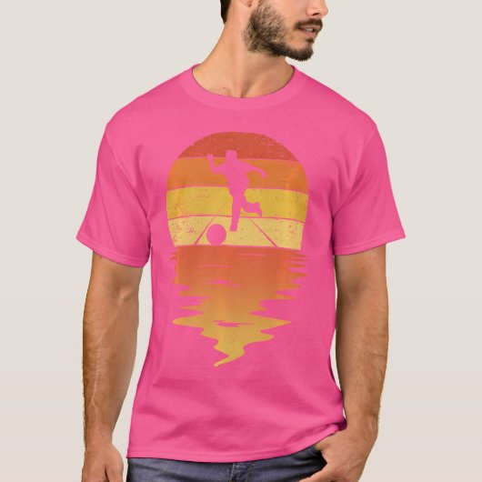 Bowling Sunset 70s Bowling T-shirt (Voorkant)