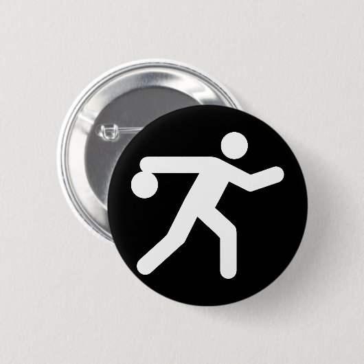 Bowling Symbol Button (Voorkant /achterkant)